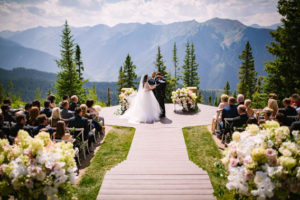 Aspen Mountain Wedding Deck