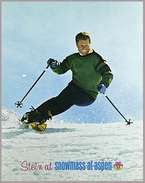 Stein Eriksen skiing Snowmass in the 60s.