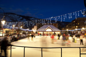 Ice skating in Aspen
