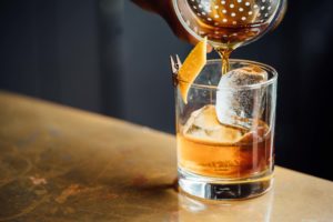 Apres ski cocktail with whiskey